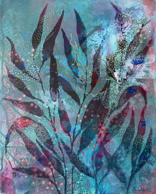 Beneath the Surface, painting by Mona Barbu