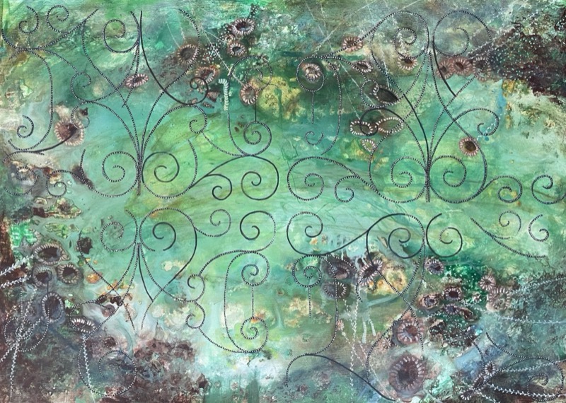 Between Access and Absence, painting by Mona Barbu