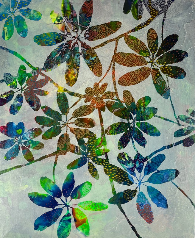Fireworks, painting by Mona Barbu