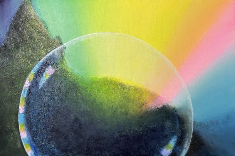 Still Holding, painting by Mona Barbu